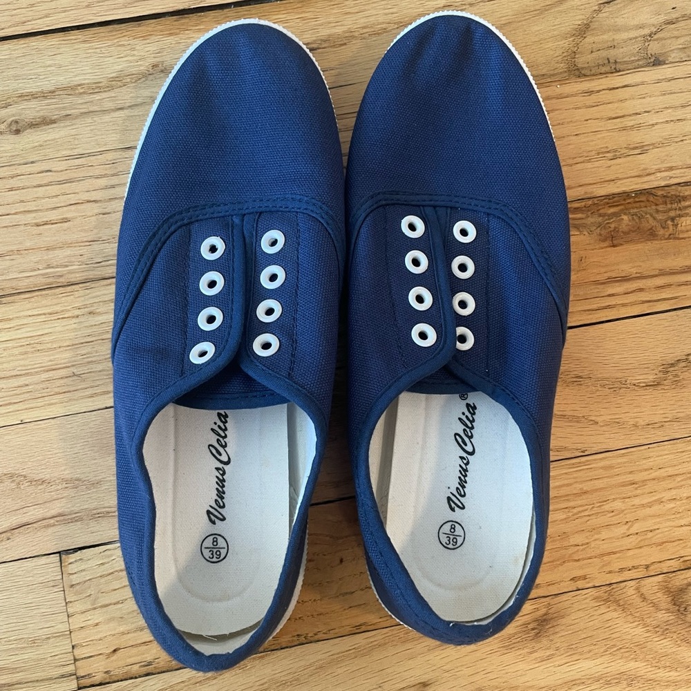 Blue Slip-On Sneaker